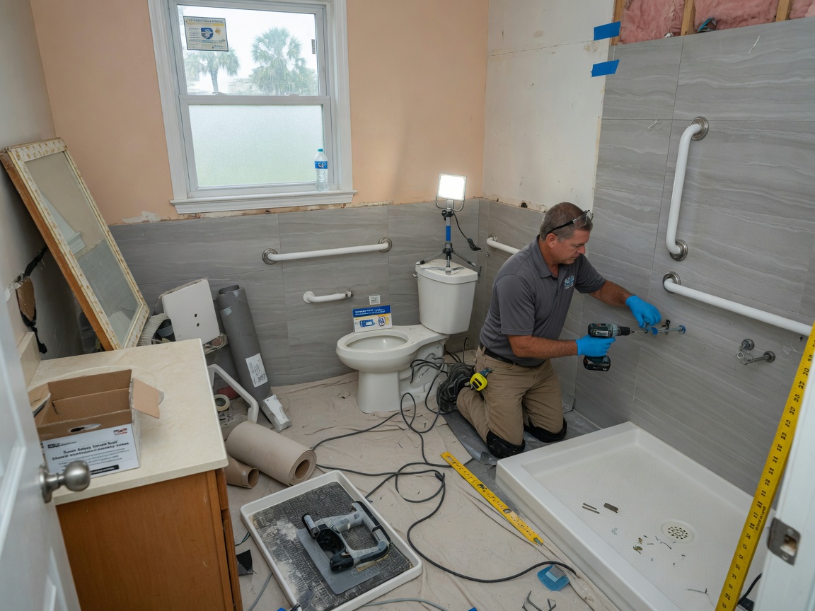 Senior Bathroom Remodel in Virginia Beach